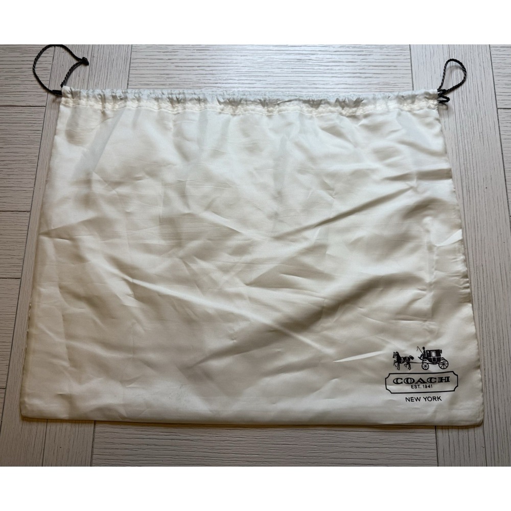 Coach Handbag Dust Bag W/ Drawstring. Satiny. Measures 19"X 15". Storage, Travel